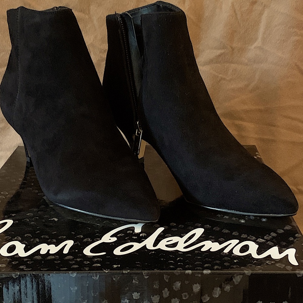 soft lush suede Sam Edelman ankle boots